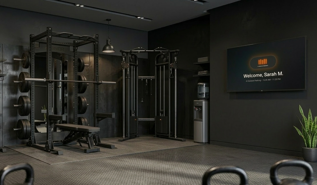 Private gym interior
